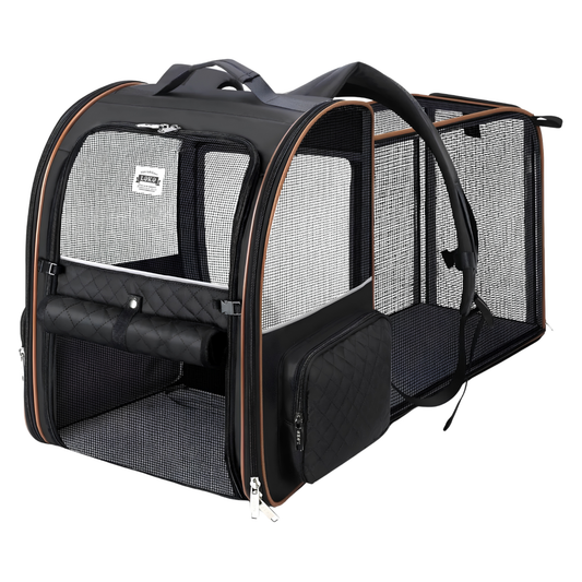 Mochila Expandible para Gatos Medianos y Perros de Raza Pequeña