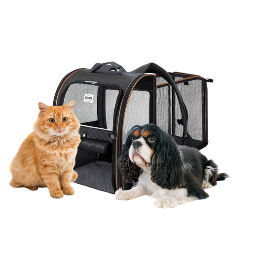 Mochila Expandible para Gatos Medianos y Perros de Raza Pequeña