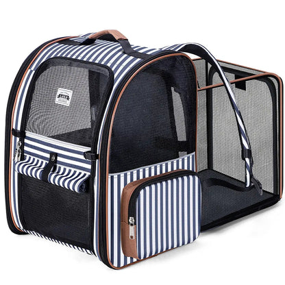 Mochila Expandible para Gatos Medianos y Perros de Raza Pequeña